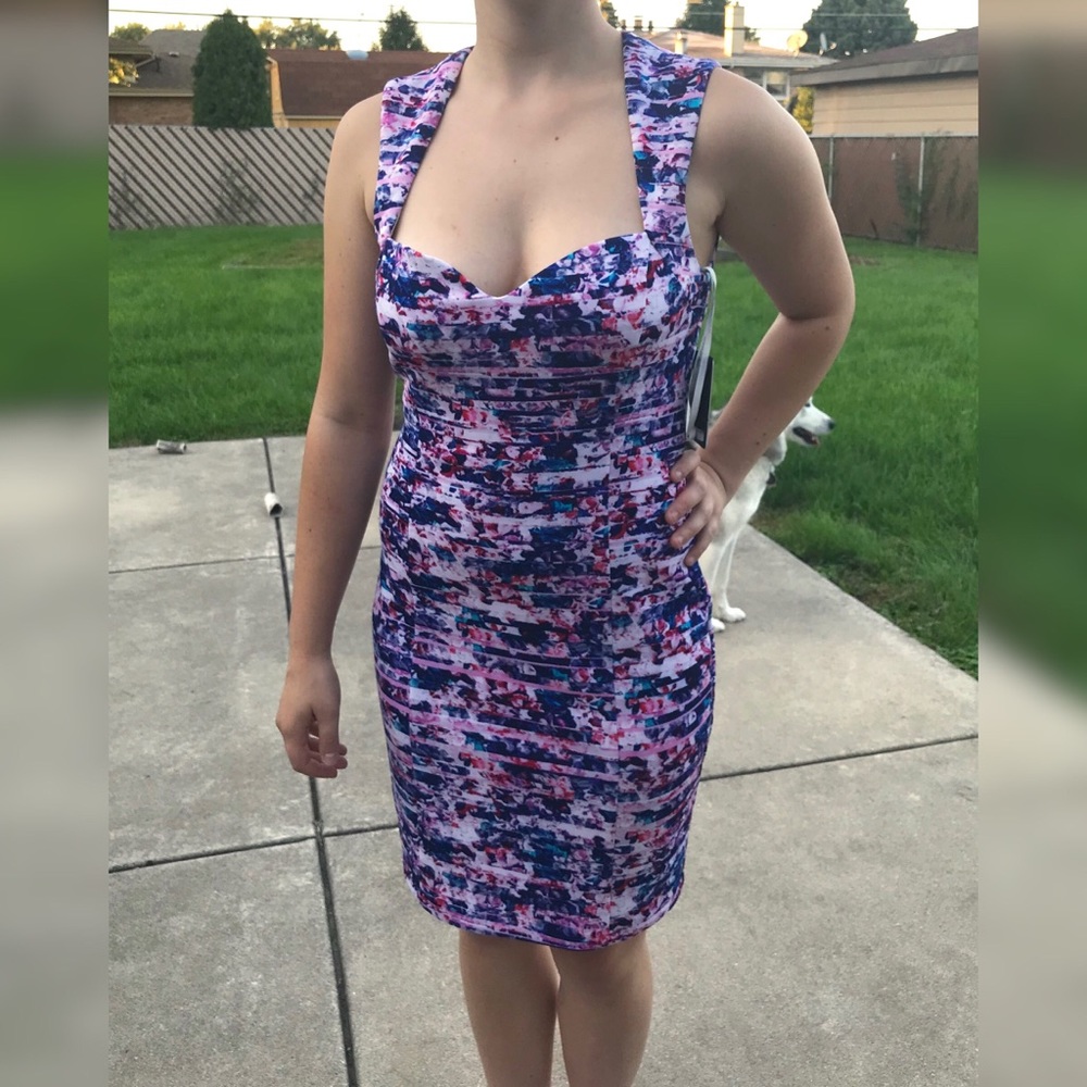 Guess Tricolor Bodycon Dress